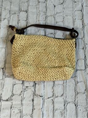 Tan hand bag